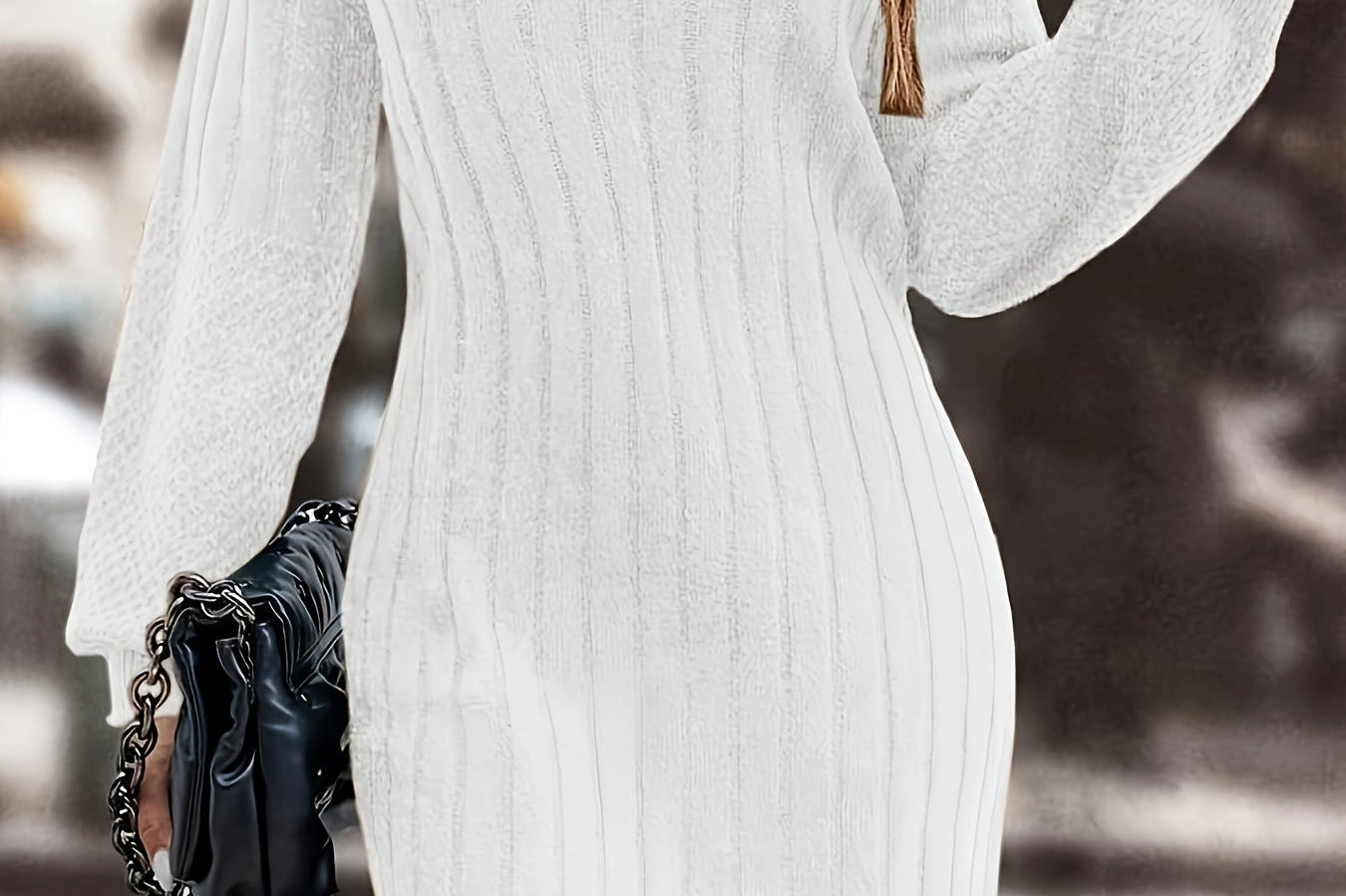 Clara™ Gebreide Coltrui Jurk