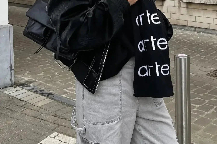Leather Look Viral Bomber Jacket