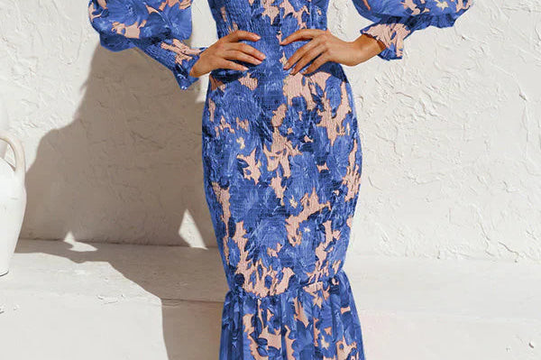 Celina Rose™  Bloemige Midi Jurk