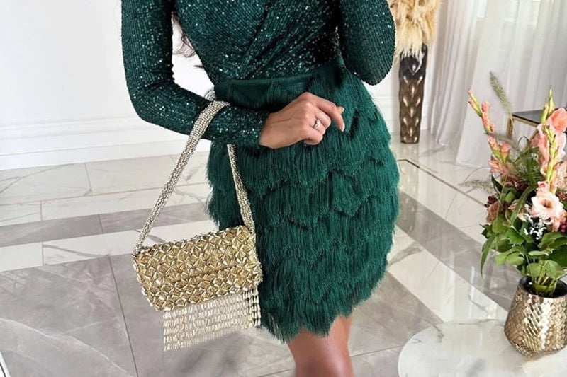 Alessia™ - Franje Cocktailjurk