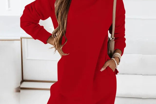 TESS -  Jurk met capuchon